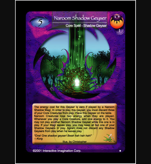 Naroom Shadow Geyser - Foil